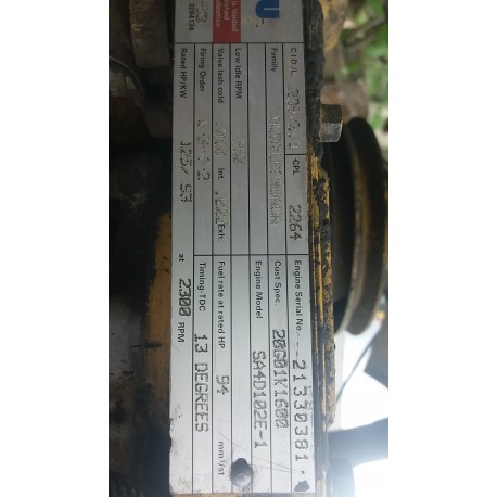 MOTOR TURBO KOMATSU